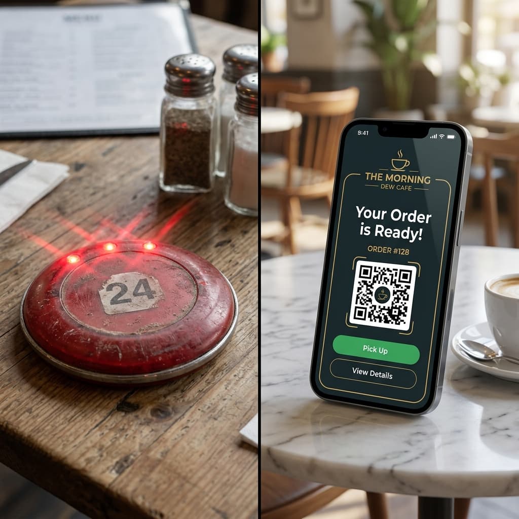 Coaster Pager Restoran Selalu Rosak & Hilang? Cara Ganti Secara Percuma Dengan Aplikasi QR
